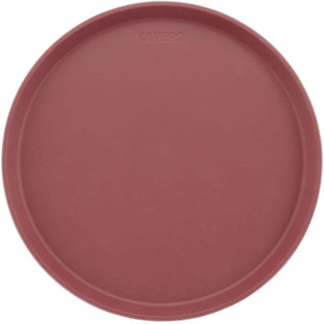 Servírovací tác Camtread®, kulatý, protiskluzový, vínový, ø355x(H)21mm