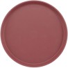 Servírovací tác Camtread, kulatý, protiskluzový, Cambro, vínový, ⌀355x(H)21mm