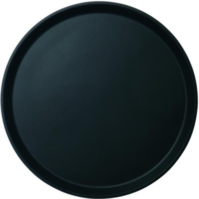 Servírovací tác Camtread®, kulatý, protiskluzový, černý, Černá, ø405x(H)21mm