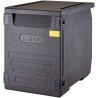 Termoizolační box Cam GoBox s předním plněním pro nádoby 600x400 mm, bez drážek, Cambro, 155 l, bez drážek, 155L, Černá, 770x540