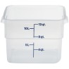 Transparentní polypropylenová nádoba na potraviny CamSquare, Cambro, Camsquare, 11,4 l, 11,4L, Průhledná, 256x310x(H)210mm