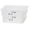 Transparentní polypropylenová nádoba na potraviny CamSquare, Cambro, 1,9 l, 1,9L, Průhledná, 185x185x(H)100mm