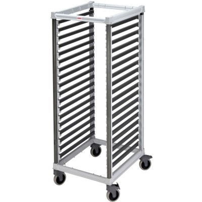 Vozík pro přepravu nádob 18 × GN 2/1 , počet drážek: 18, 645x835x(H)1707mm