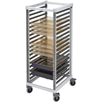 Vozík pro přepravu nádob 18 × GN 2/1 , počet drážek: 18, 645x835x(H)1707mm