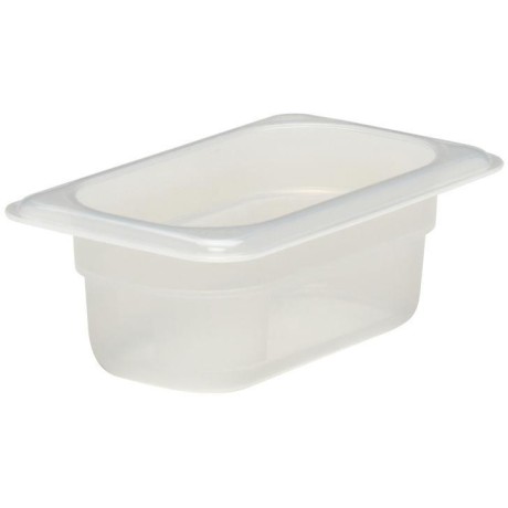 Nádoba z průhledného polypropylenu GN 1/9, 0,57 l, H 65 mm, GN 1/9, 0,57L, Průhledná, 108x176x(H)65mm