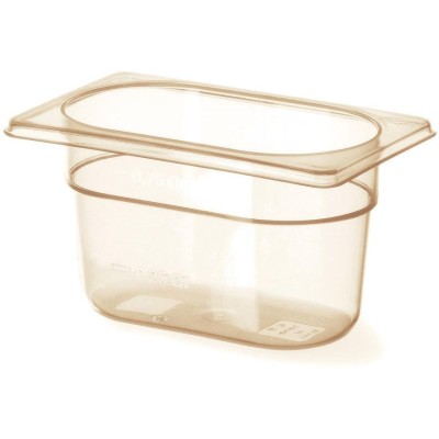 Gastronádoba 1/9 vysoká teplotní odolnost, GN 1/9, 0,6L, Průhledná, 176x108x(H)65mm
