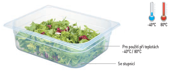 polypropylenové gastronádoby
