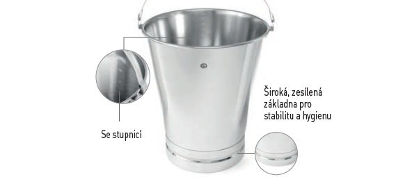 nerezové vědra